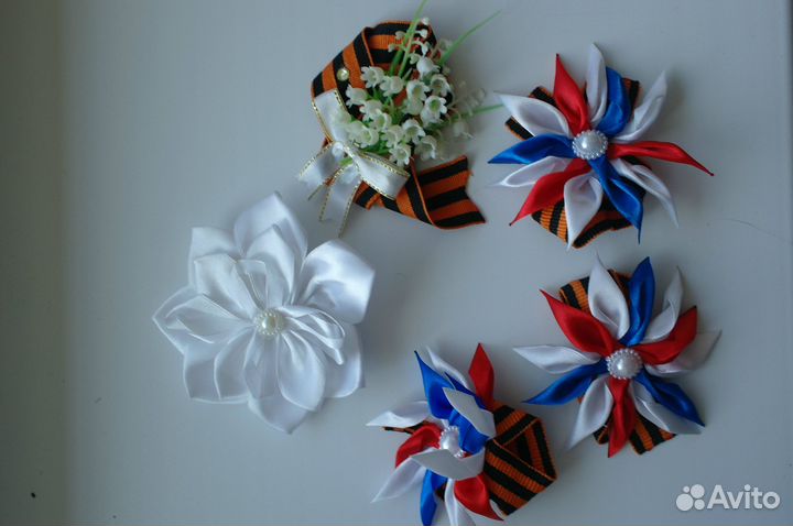 Брошь георгиевская лента