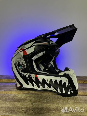 Кроссовый шлем Airoh Twist 2.0 Mask Matt+очки Leat