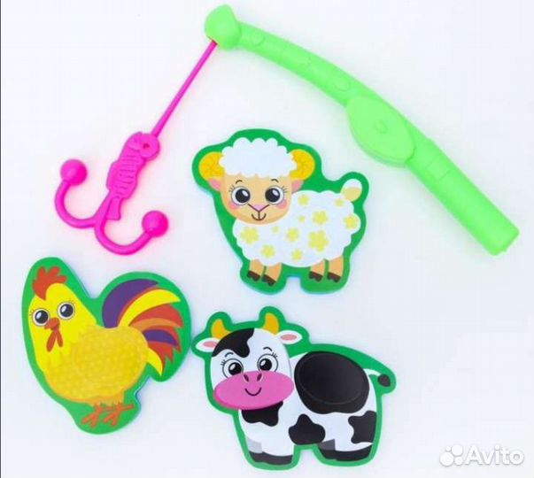 Набор игрушек для ванны с удочкой