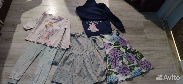 Вещи для девочки пакетом 122-128