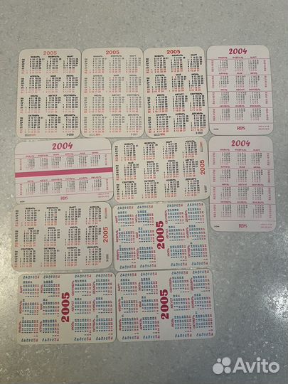 Карманные календарики природа, цветы, авто