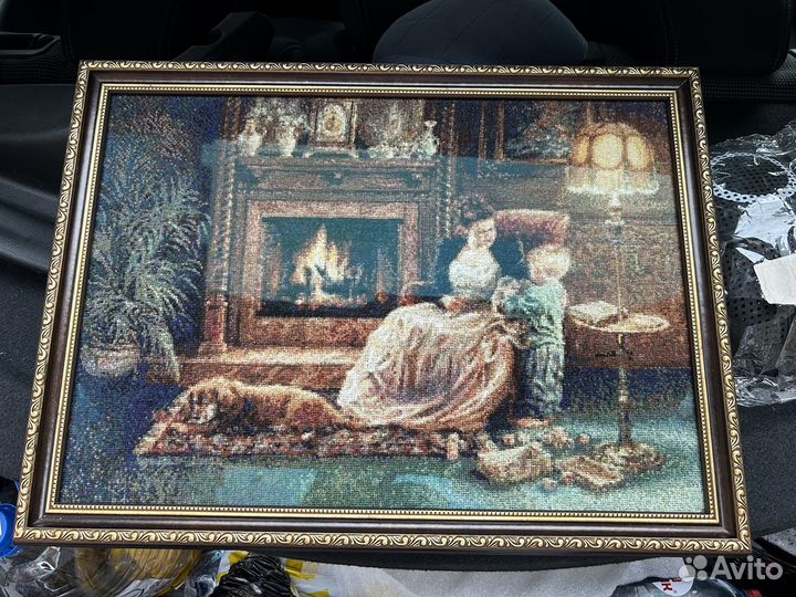 Картина вышивка