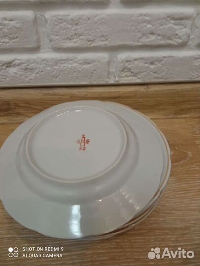 Заварочный чайник Дулево и тарелки СССР