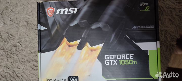 Видеокарта gtx 1050 ti msi