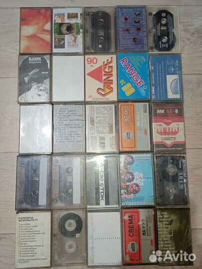 100 аудиокассет б/у в основном Range и т п