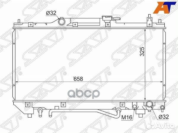 Радиатор Toyota Avensis (T220) 97-03 TY0002-ST220