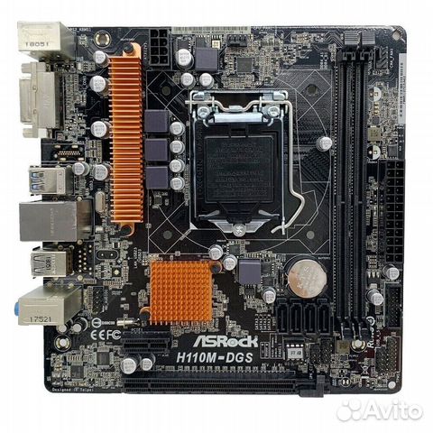 Материнская плата asrock h110m dgs купить в Москве | Электроника | Авито