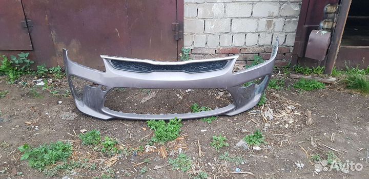 Передний бампер kia rio 4