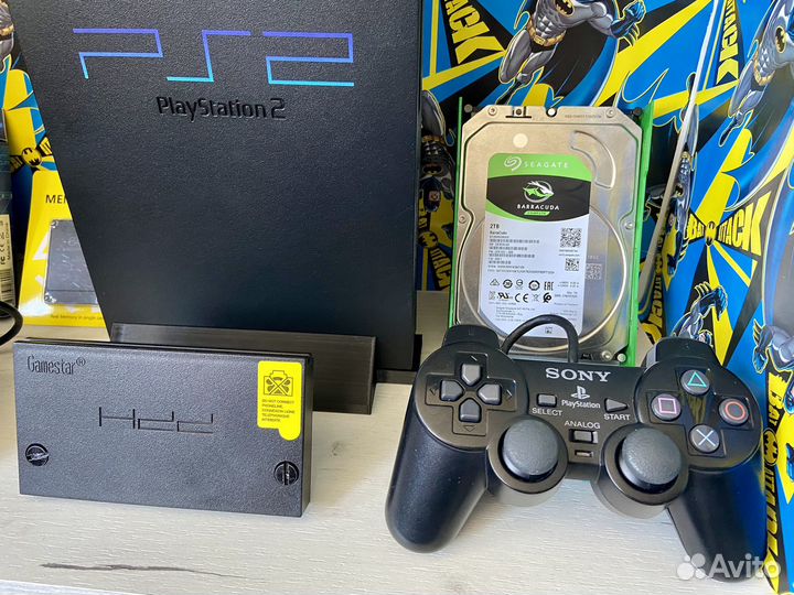 Sony PlayStation 2 Fat + 720 Игр 2TB HDD +Комплект