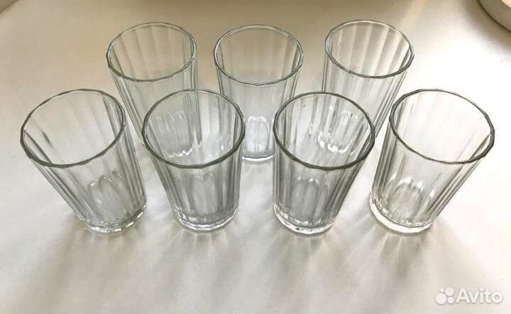 Стаканы, рюмки и ложки