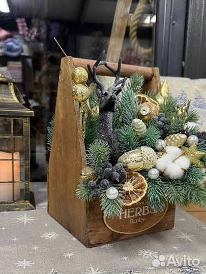 Новогодний декор композиция