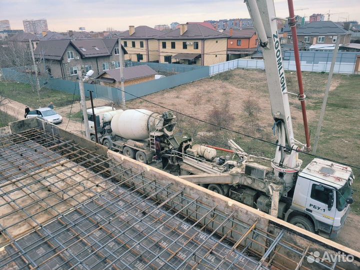 Бетонные работы отмостка