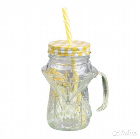 Стаканы с трубочкой Лиса