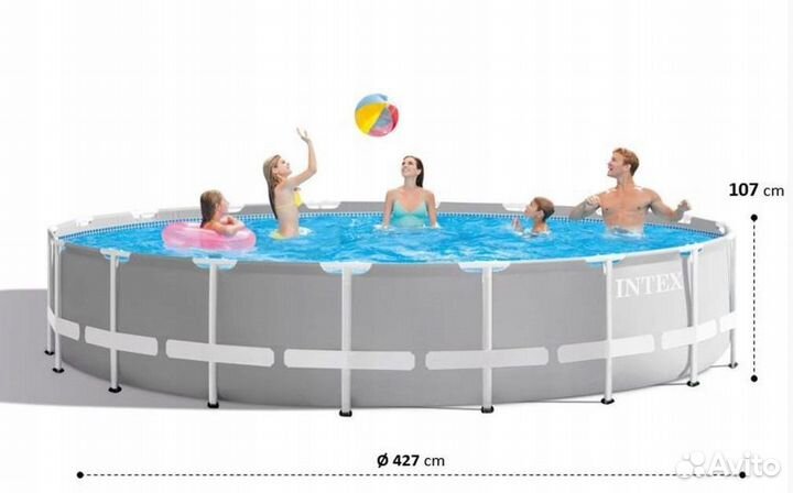 Каркасный бассейн Intex 427*107