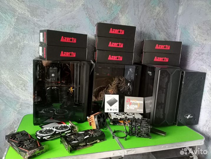 Компьютер комплект видеокарта накопитель охлад