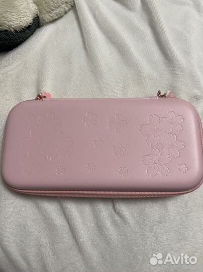 Розовый чехол nintendo switch