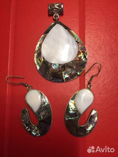 Серьги с перламутром