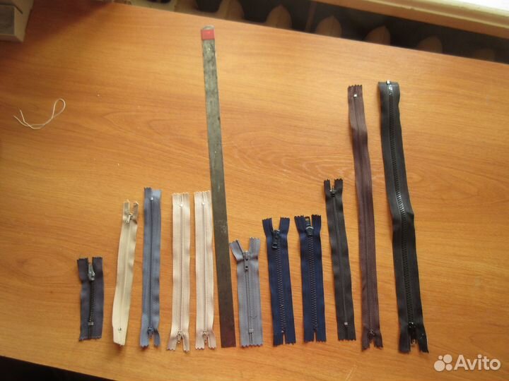 Застёжки молнии разной длины и цвета