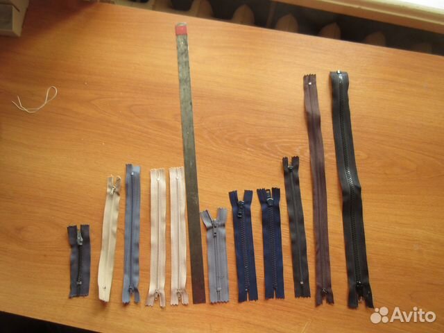 Застёжки молнии разной длины и цвета