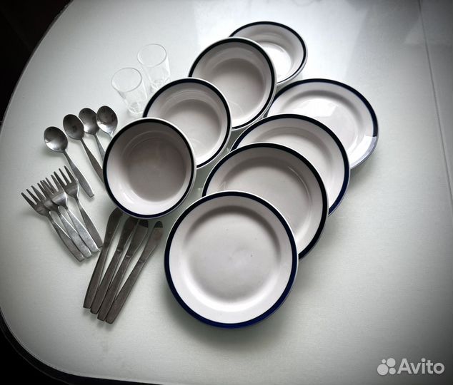 Набор детской столовой посуды IKEA Икеа Ductig