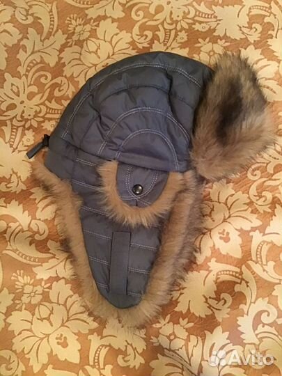 Шапка ушанка детская зимняя размер регулируется
