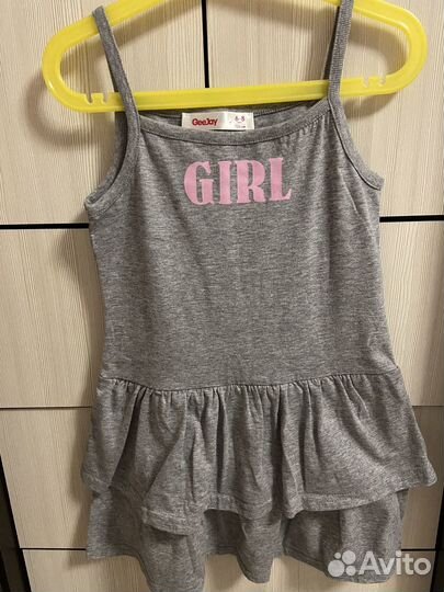 Летние вещи на девочку пакетом 122/128
