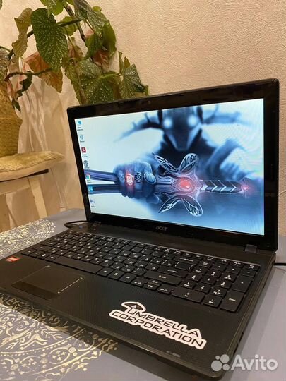 Мощный acer/AMD 3 ядра/8 Гб/ SSD/отл состояние
