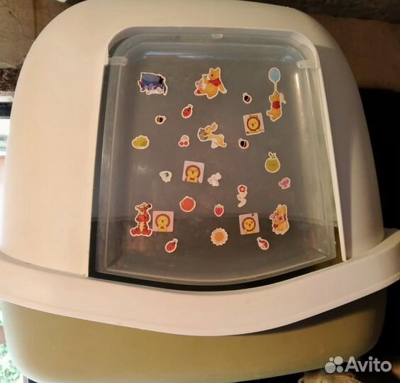 Закрытый домик-туалет для кошек