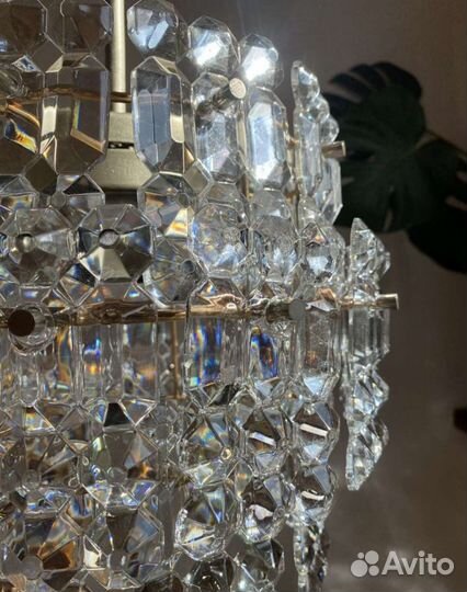 Люстра хрустальная потолочная СССР