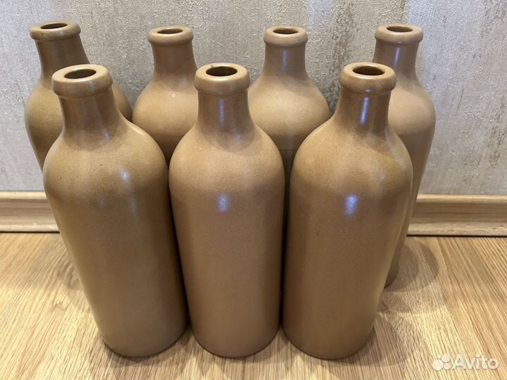 Бутылка из глины