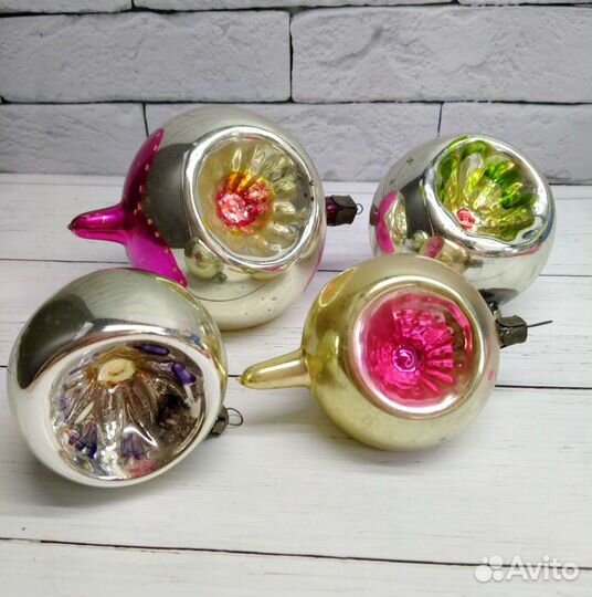 Много разных Елочные игрушки СССР