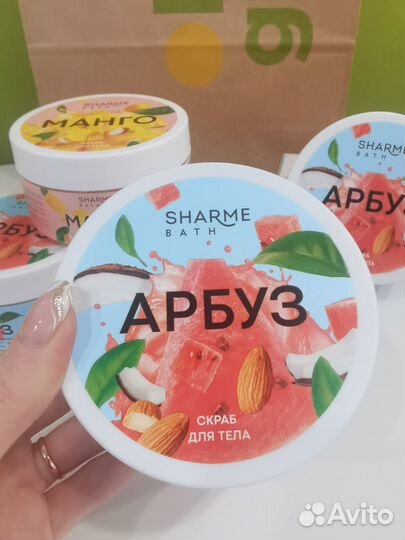 Сахарно-соляной скраб Манго/ Арбуз Гринвей