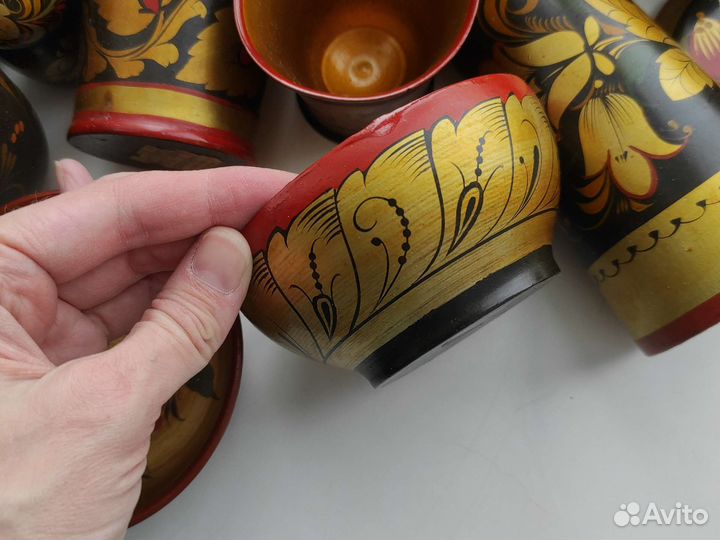 Хохлома Посуда с хохломой