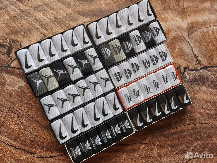 Носки Nike Fila Puma Reebok