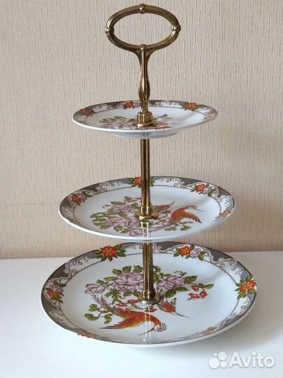 Ваза фруктовница. Винтаж. Чехословакия