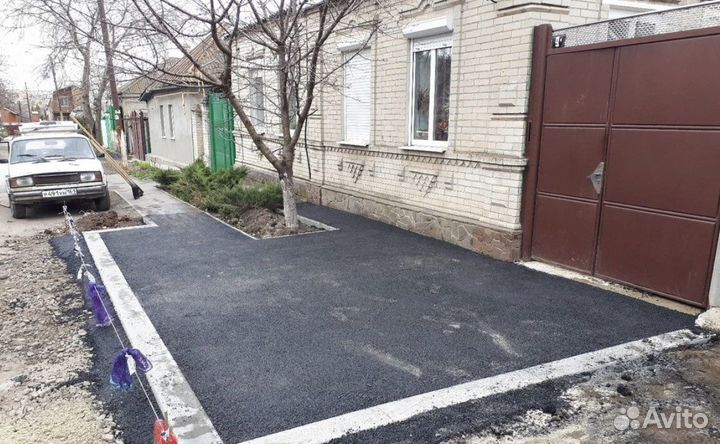 Асфальтирование и благоустройство территории