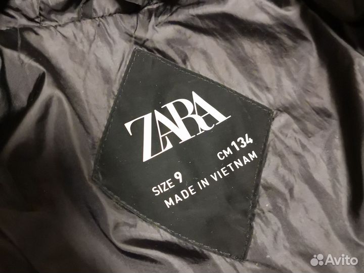 Пуховик детский куртка 134 zara