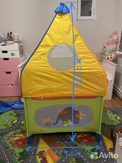 Capella Quadro Merry Elephant кровать манеж