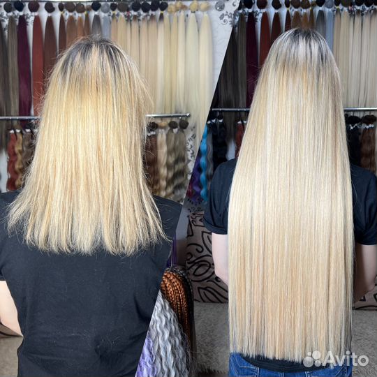 Наращивание биопротеиновых и натуральных волос