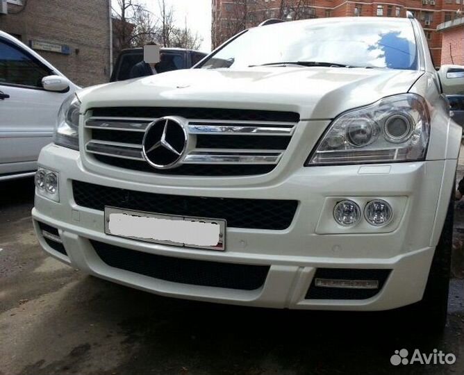 Юбка переднего бампера Brabus Mercedes GL X164