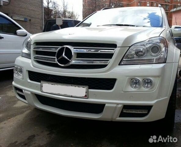 Юбка переднего бампера Brabus Mercedes GL X164