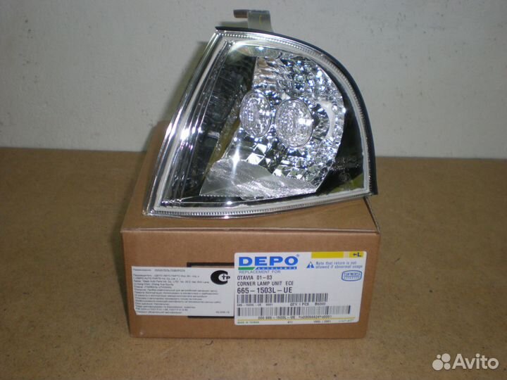 Поворотник в фару для Skoda Octavia Tour