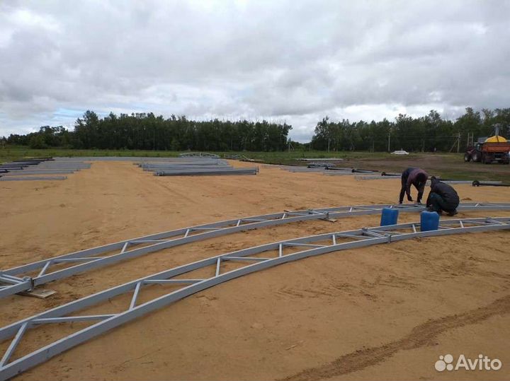 Ангар от производителя под ключ. Размер 18х85м