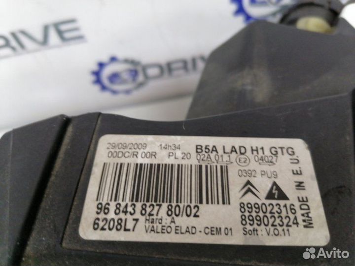 Фара левая Citroen C4 04-11 ксенон