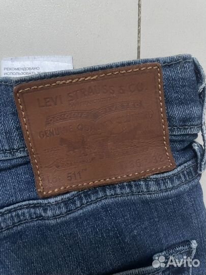 Джинсы мужские levis 511 36w 32l