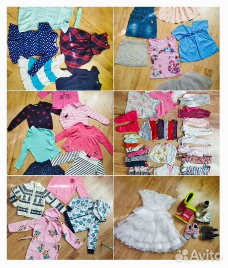 Вещи девочке на 4-6 лет, пакетом #5