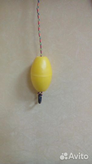 Поплавок из полистирола желтый 100гр