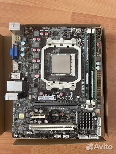 Материнская плата с процессором amd в сборе