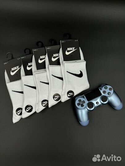 Носки Nike белые средней длины