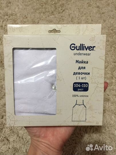 Майки для девочки Gulliver новые